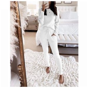 Matching Knit Jogger Sweater Set